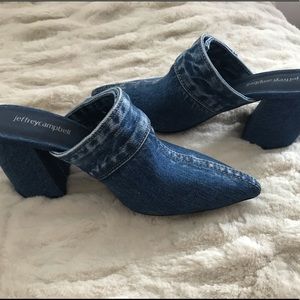Jeffrey Campbell denim mules
